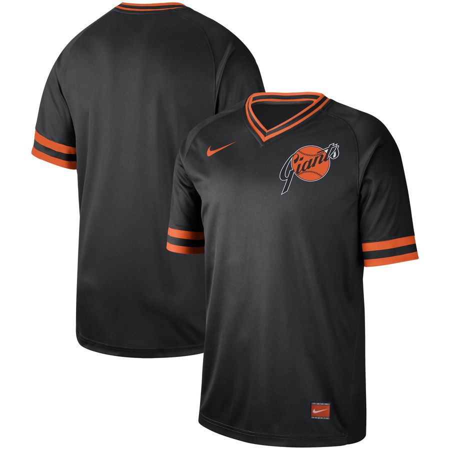 2019 Men MLB San Francisco Giants blank black Nike Cooperstown Collection Jerseys
